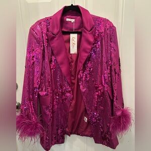 Pink sequin Blazer